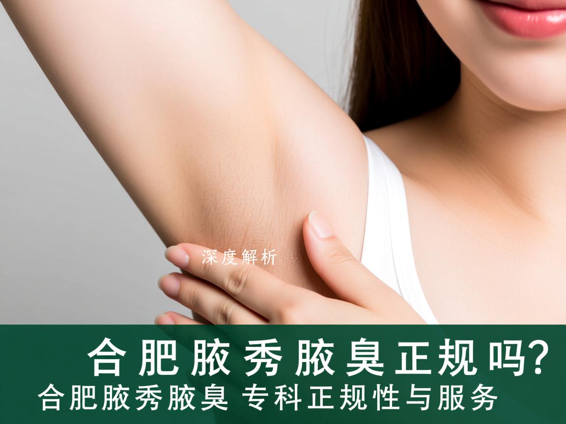 合肥腋秀腋臭正规吗？深度解析合肥腋秀腋臭专科的正规性与服务