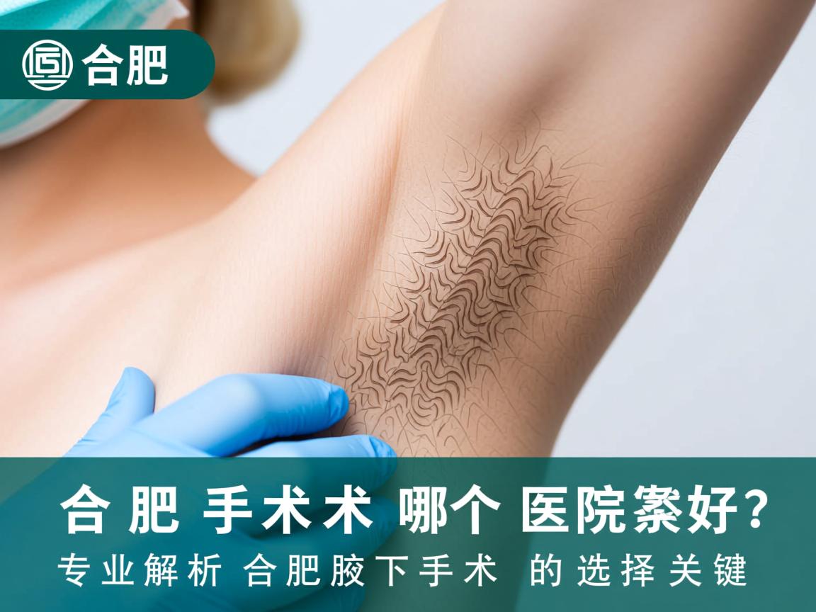 合肥腋下手术哪个医院好？专业解析合肥腋下手术的选择关键