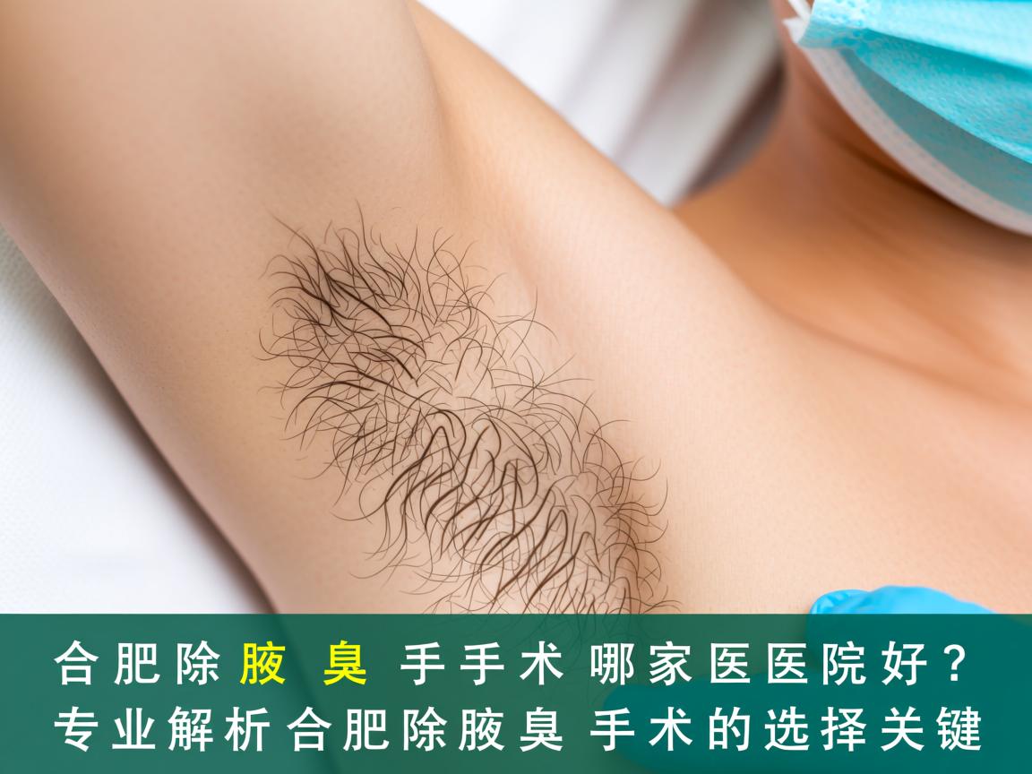 合肥除腋臭手术哪家医院好？专业解析合肥除腋臭手术的选择关键