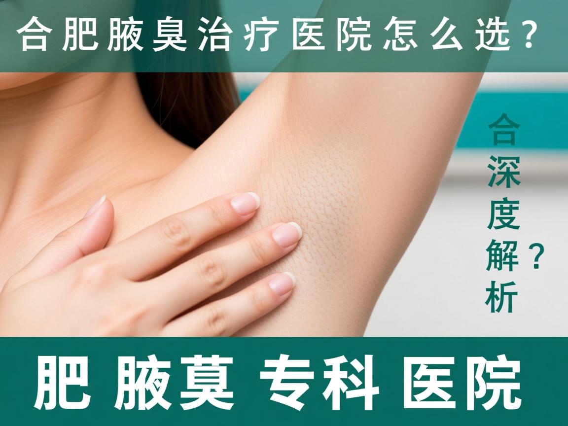 合肥腋臭治疗医院怎么选？深度解析合肥腋臭专科医院