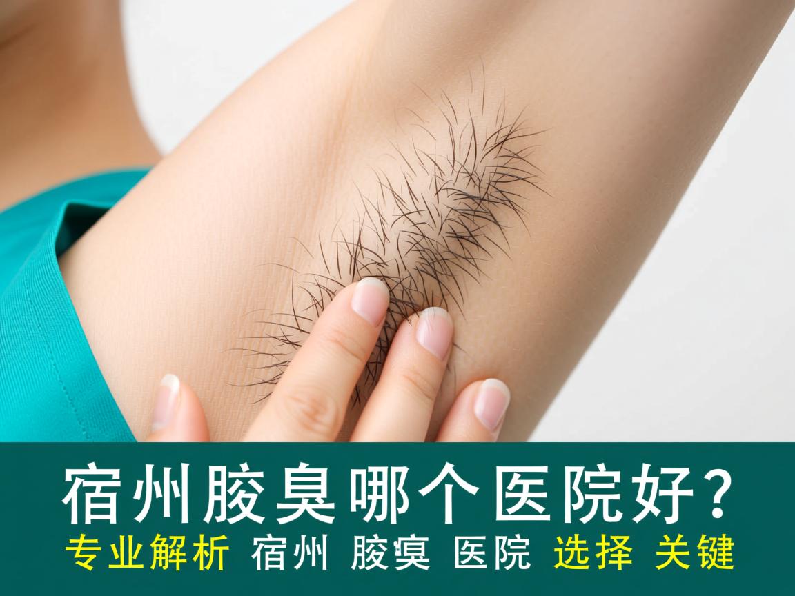 宿州腋臭哪个医院好？专业解析宿州腋臭医院的选择关键