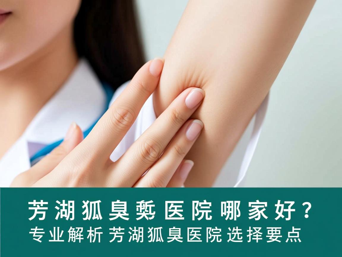 芜湖狐臭医院哪家好？专业解析芜湖狐臭医院选择要点