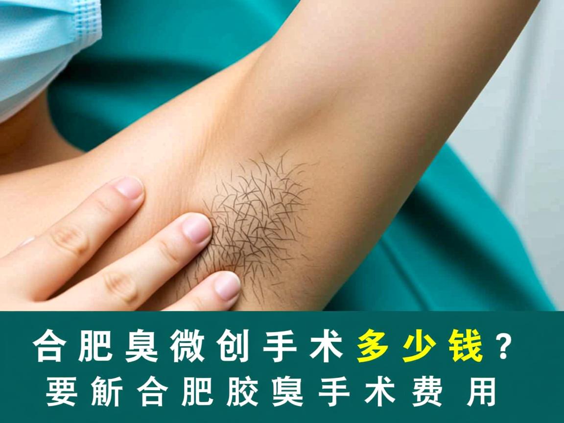 合肥腋臭微创手术多少钱？解析合肥腋臭手术费用
