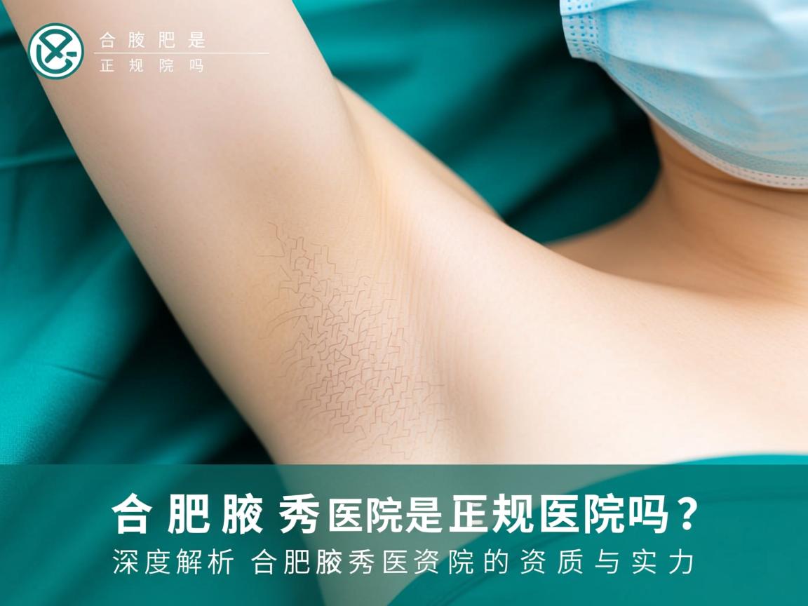 合肥腋秀医院是正规医院吗？深度解析合肥腋秀医院的资质与实力