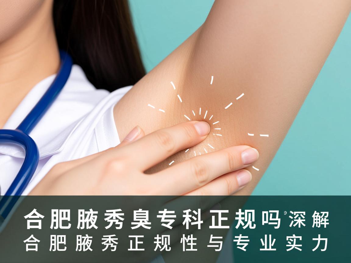 合肥腋秀腋臭专科正规吗？深度解析合肥腋秀正规性与专业实力
