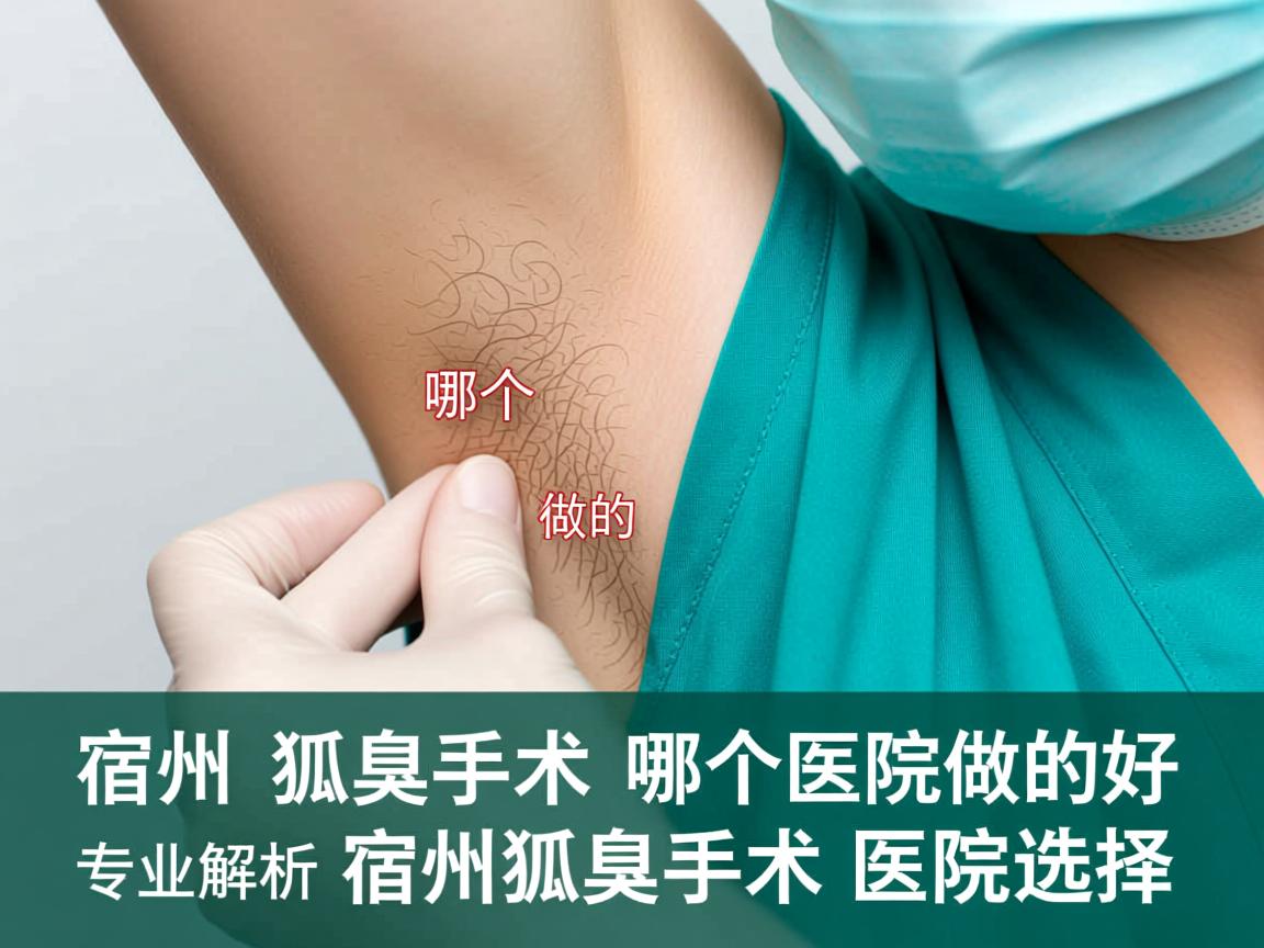 宿州狐臭手术哪个医院做的好，专业解析宿州狐臭手术医院选择