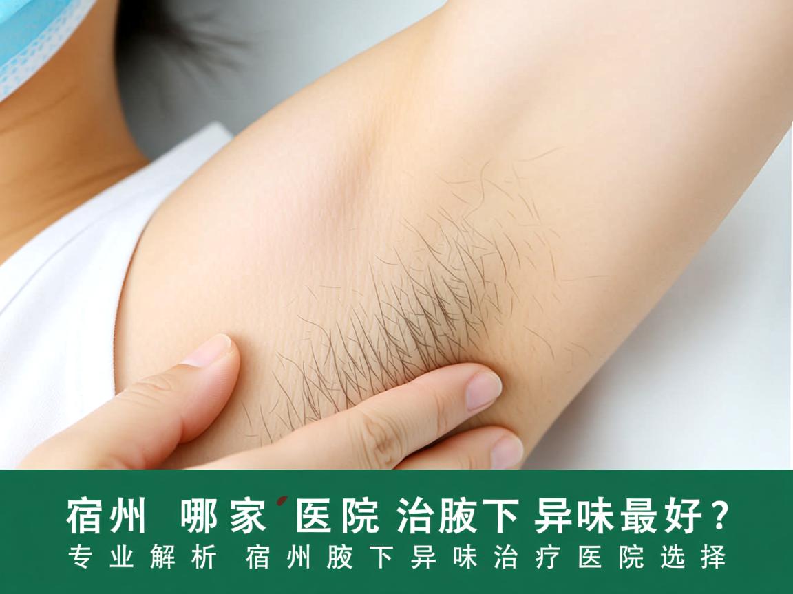 宿州哪家医院治腋下异味最好？专业解析宿州腋下异味治疗医院选择