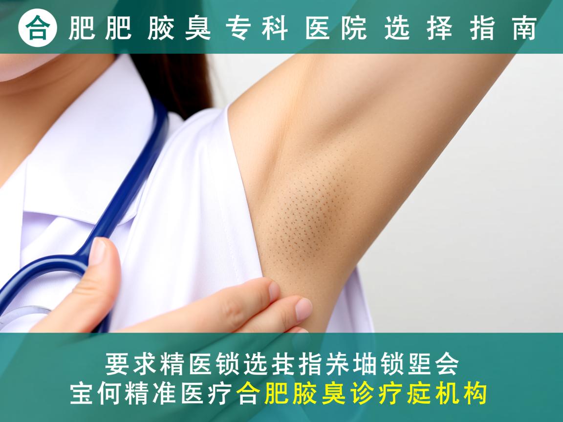 合肥腋臭专科医院选择指南，如何精准锁定合肥腋臭诊疗机构