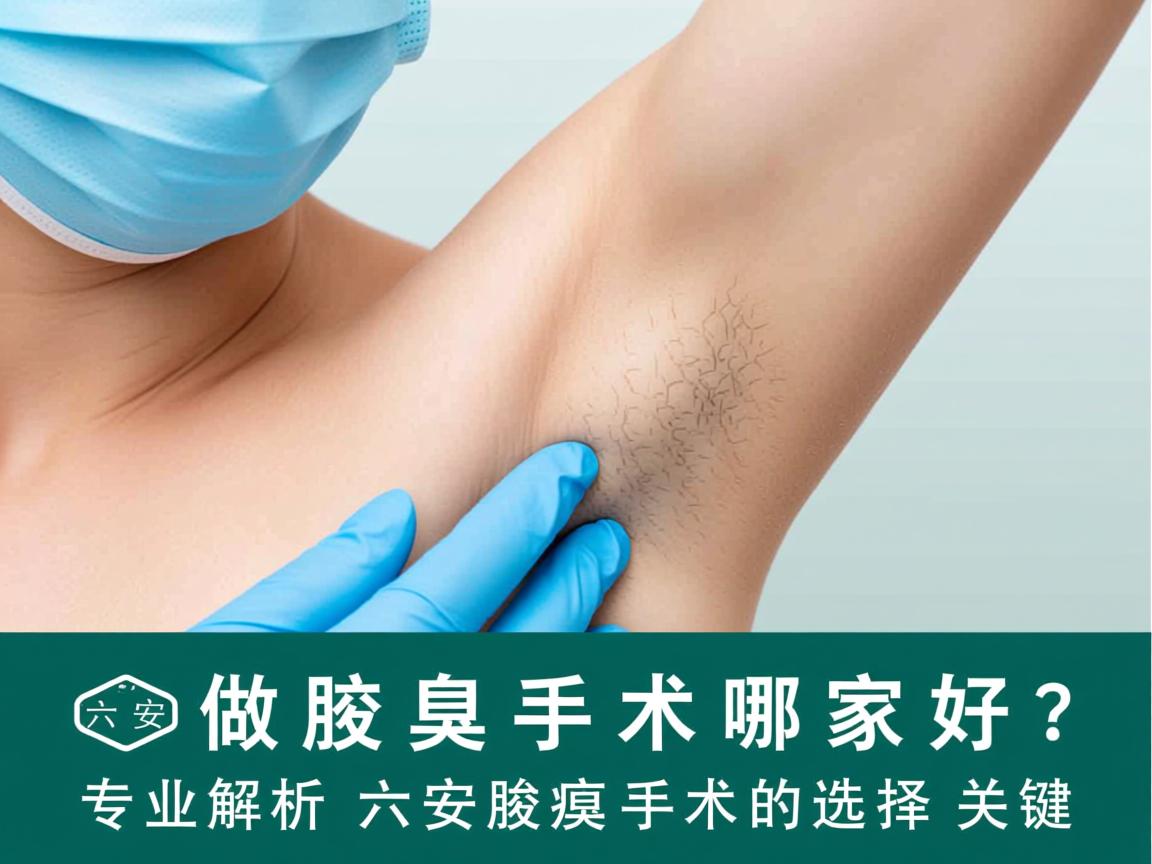 六安做腋臭手术哪家好？专业解析六安腋臭手术的选择关键