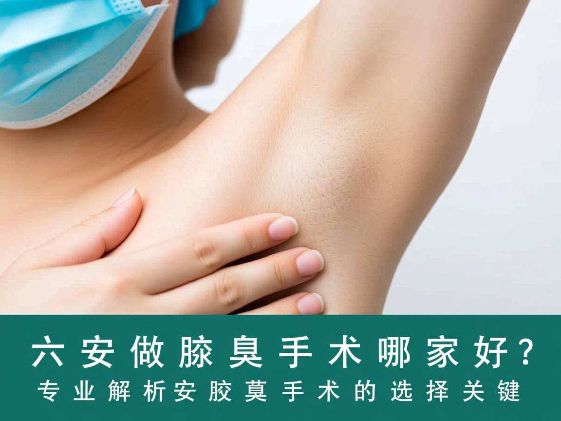 六安做腋臭手术哪家好？专业解析六安腋臭手术的选择关键