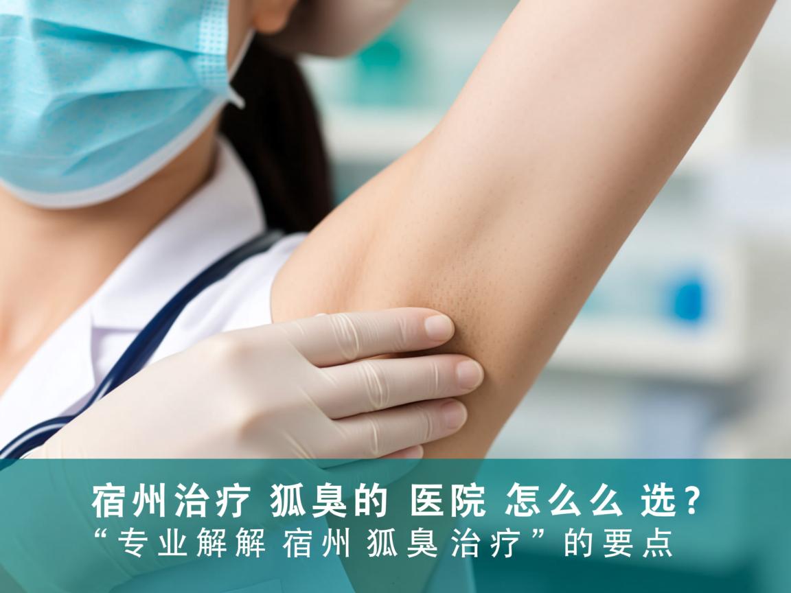 宿州治疗狐臭的医院怎么选？专业解析宿州狐臭治疗的要点