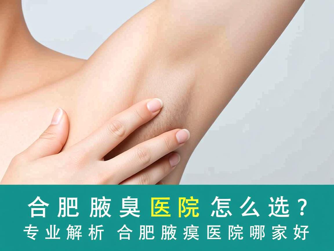 合肥腋臭医院怎么选？专业解析合肥腋臭医院哪家好