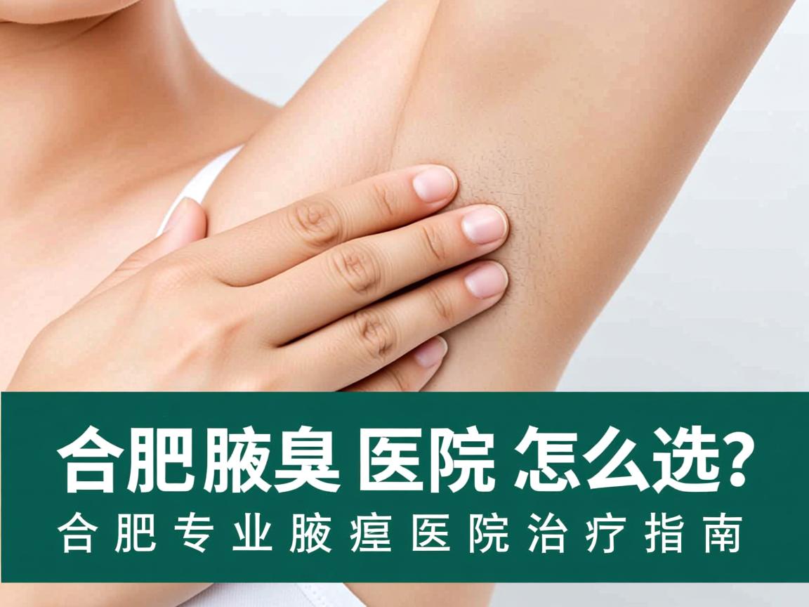 合肥腋臭医院怎么选？合肥专业腋臭医院治疗指南