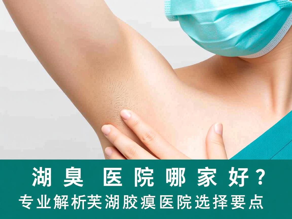 芜湖腋臭医院哪家好？专业解析芜湖腋臭医院选择要点