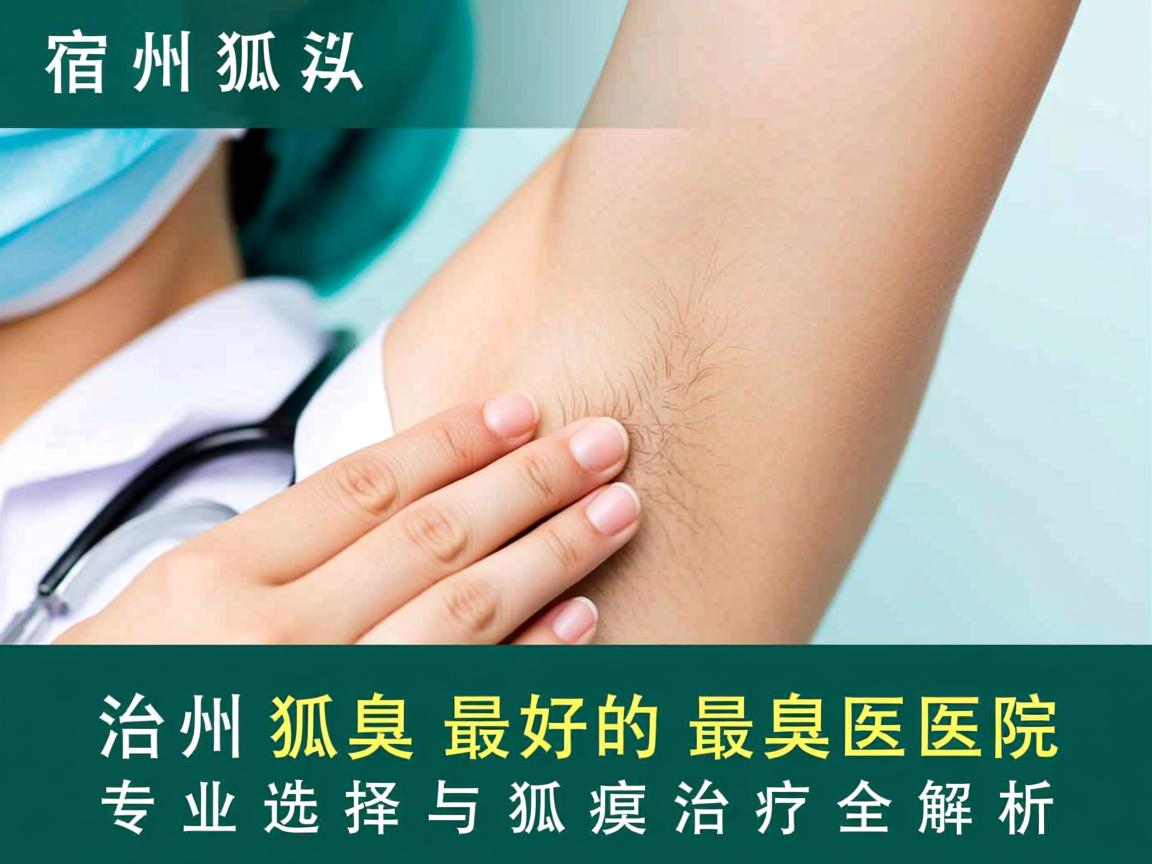 宿州治狐臭最好的医院，专业选择与狐臭治疗全解析