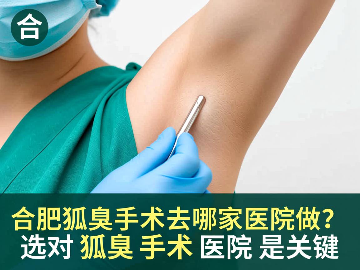合肥狐臭手术去哪家医院做？选对狐臭手术医院是关键