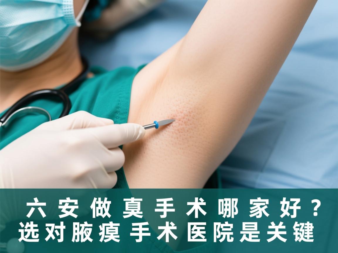 六安做腋臭手术哪家好？选对腋臭手术医院是关键