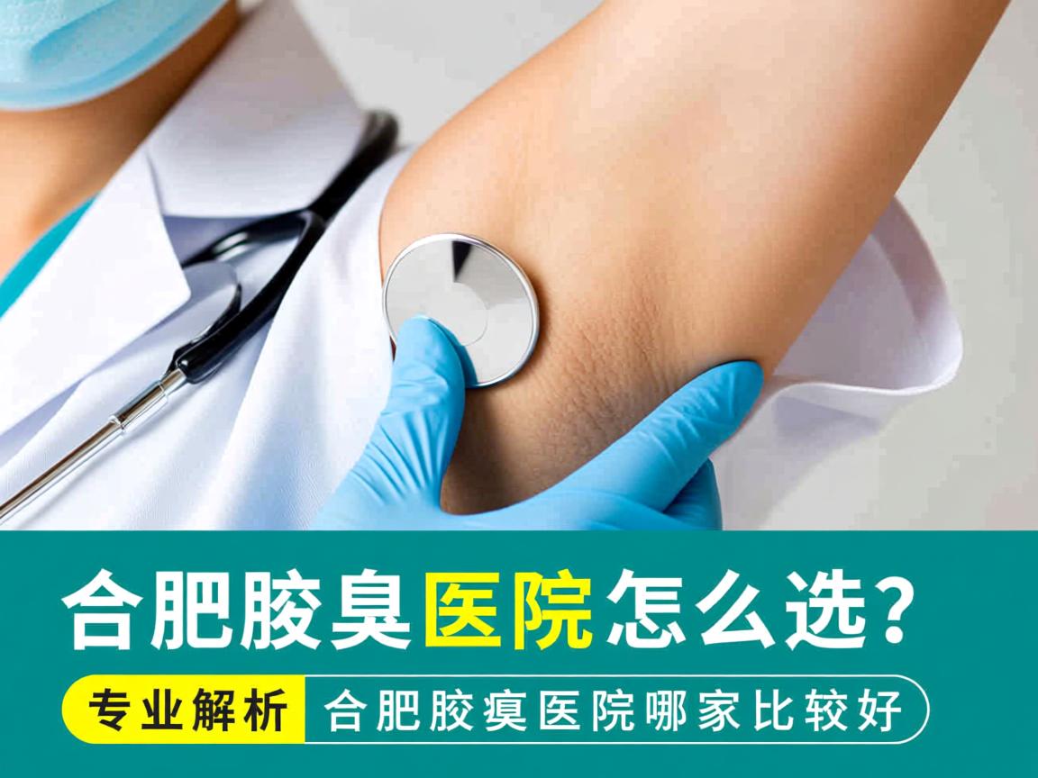 合肥腋臭医院怎么选？专业解析合肥腋臭医院哪家比较好