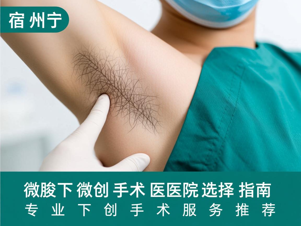 宿州腋下微创手术医院选择指南，专业腋下微创手术服务推荐