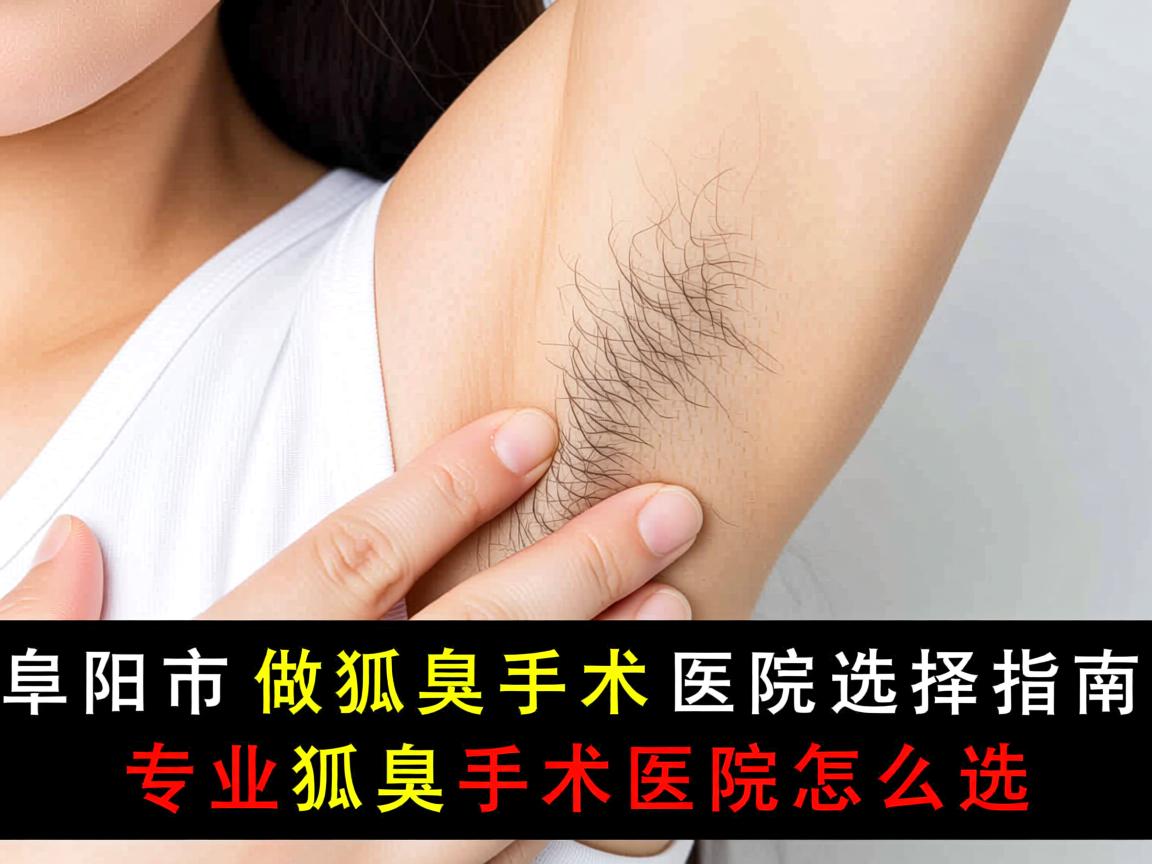 阜阳市做狐臭手术医院选择指南，专业狐臭手术医院怎么选