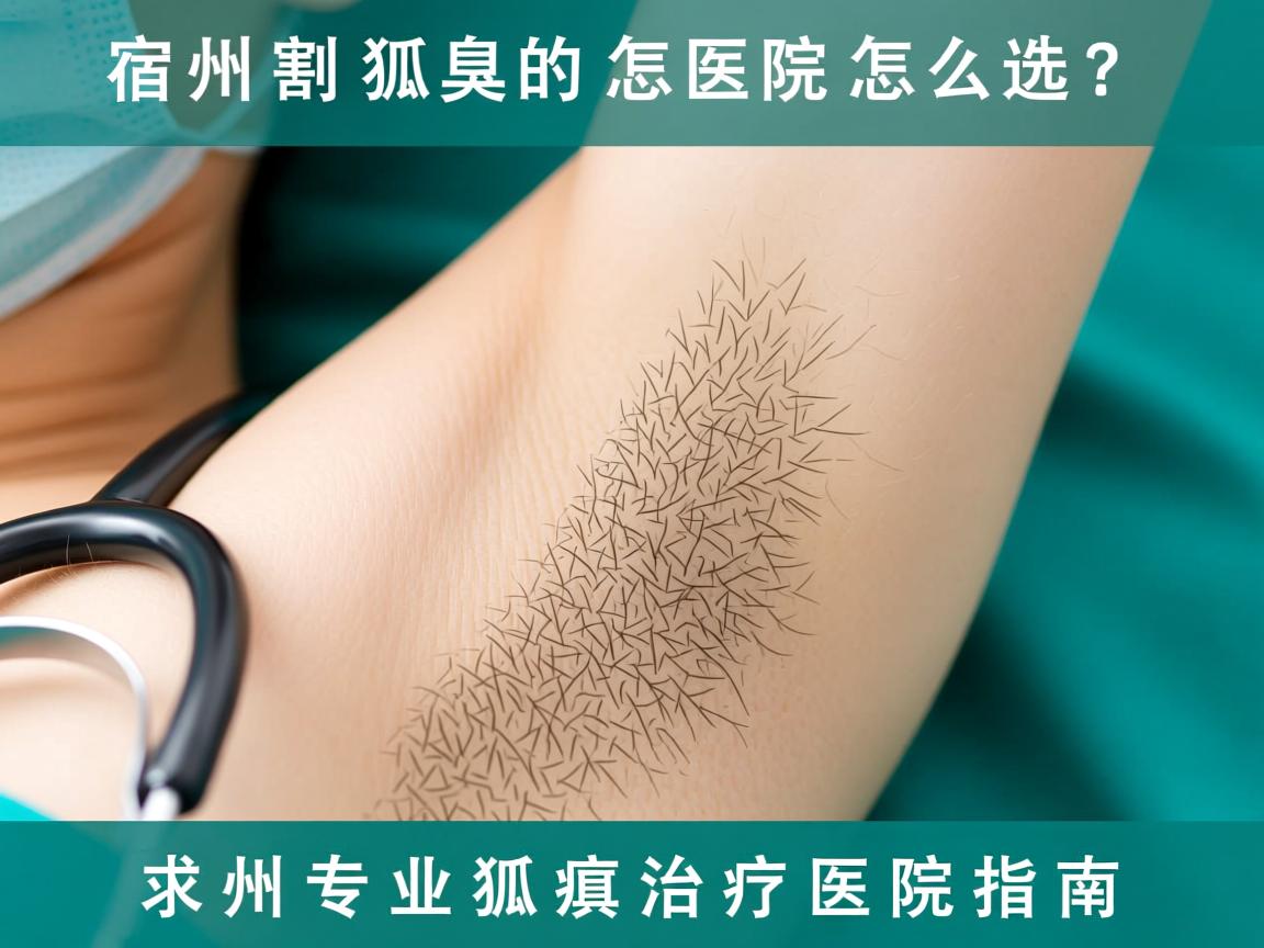 宿州割狐臭的医院怎么选？宿州专业狐臭治疗医院指南