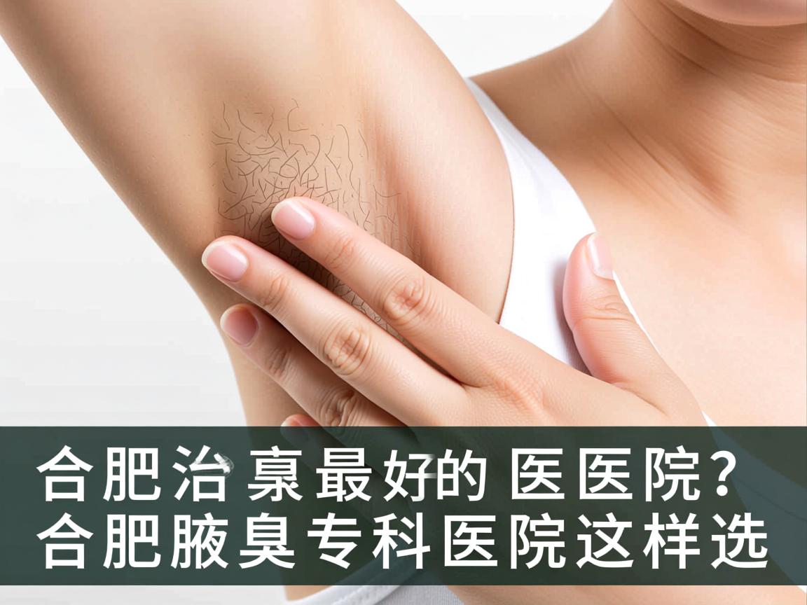合肥治疗腋臭最好的医院？合肥腋臭专科医院这样选