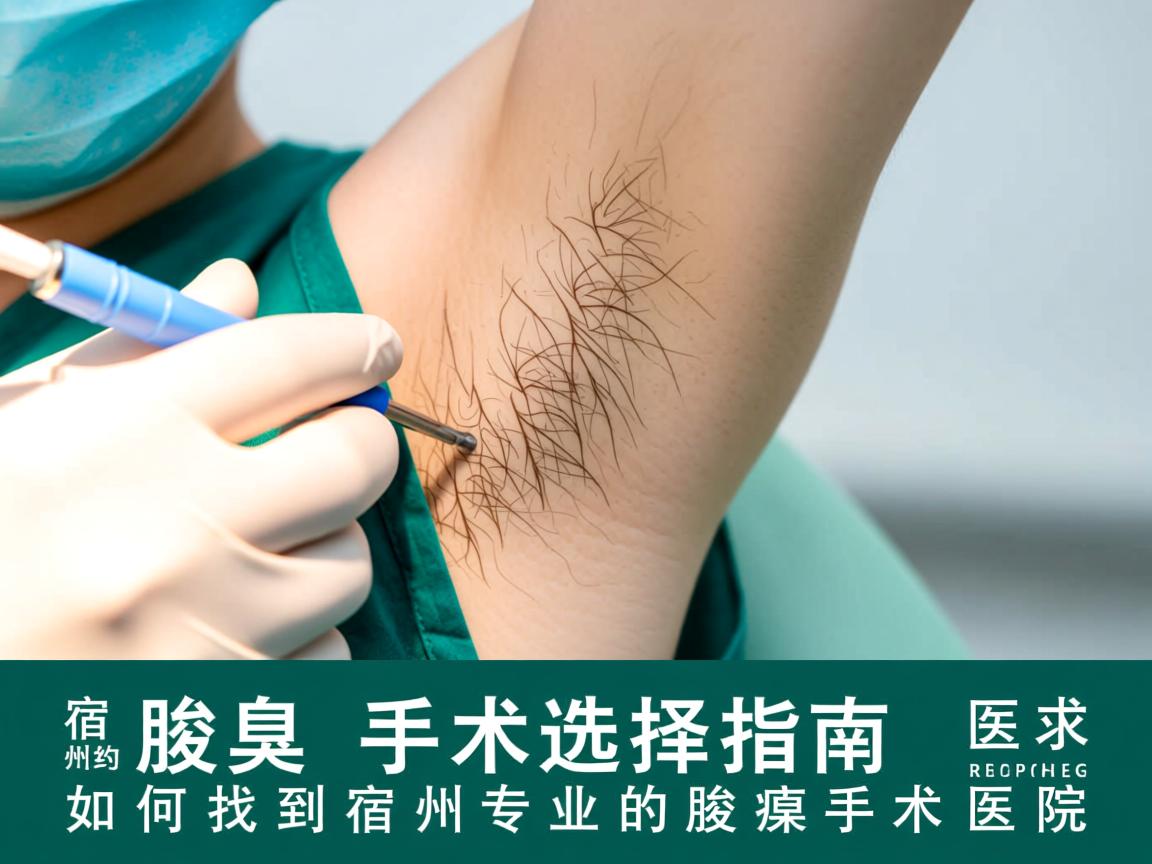 宿州腋臭手术选择指南，如何找到宿州专业的腋臭手术医院