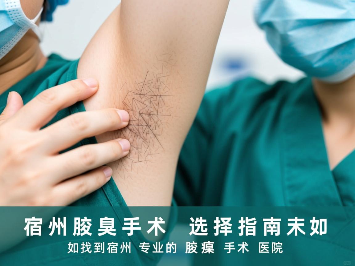 宿州腋臭手术选择指南，如何找到宿州专业的腋臭手术医院