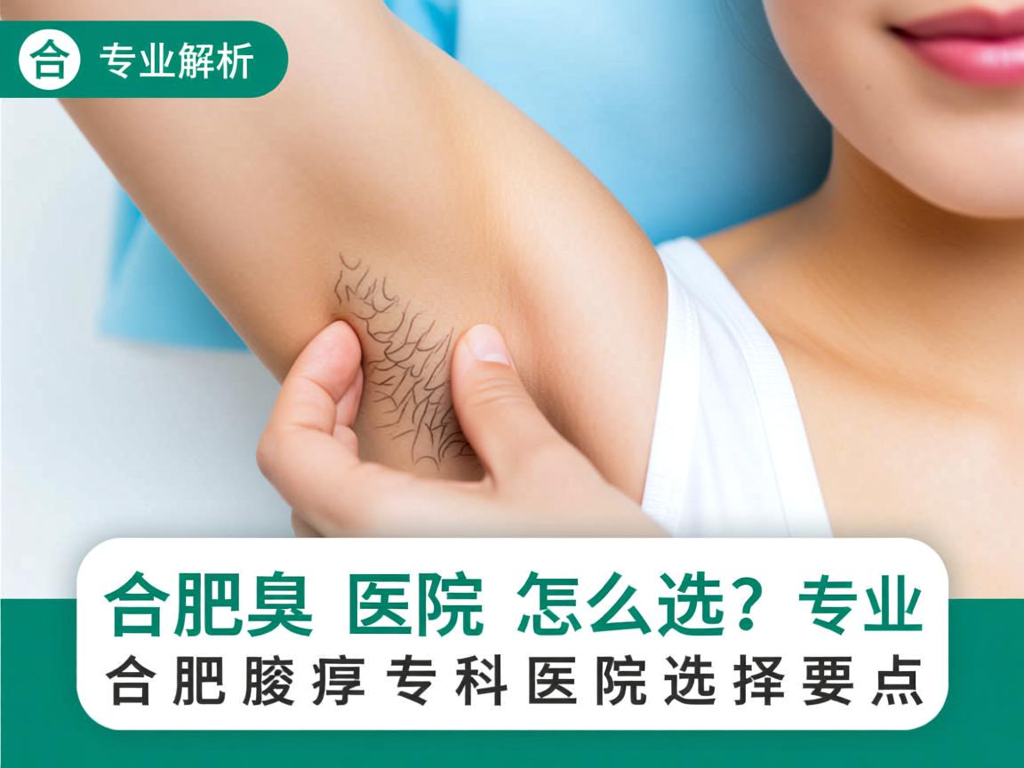 合肥腋臭医院怎么选？专业解析合肥腋臭专科医院的选择要点