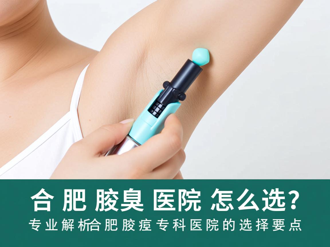 合肥腋臭医院怎么选？专业解析合肥腋臭专科医院的选择要点