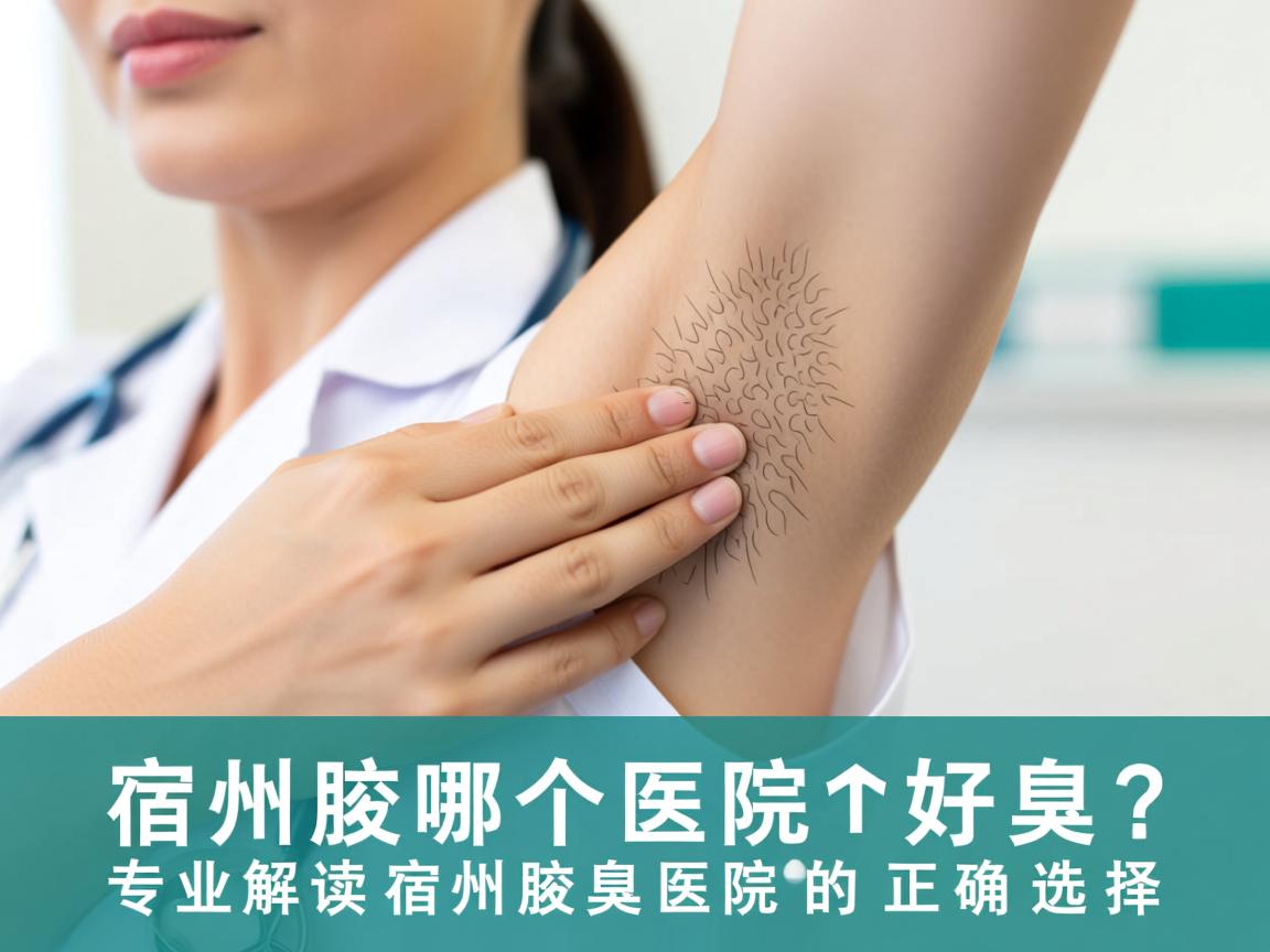 宿州腋臭哪个医院好？专业解读宿州腋臭医院的正确选择