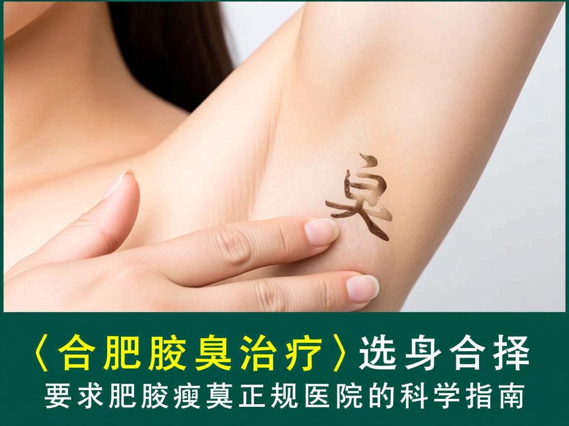 合肥腋臭治疗，选择合肥腋臭正规医院的科学指南