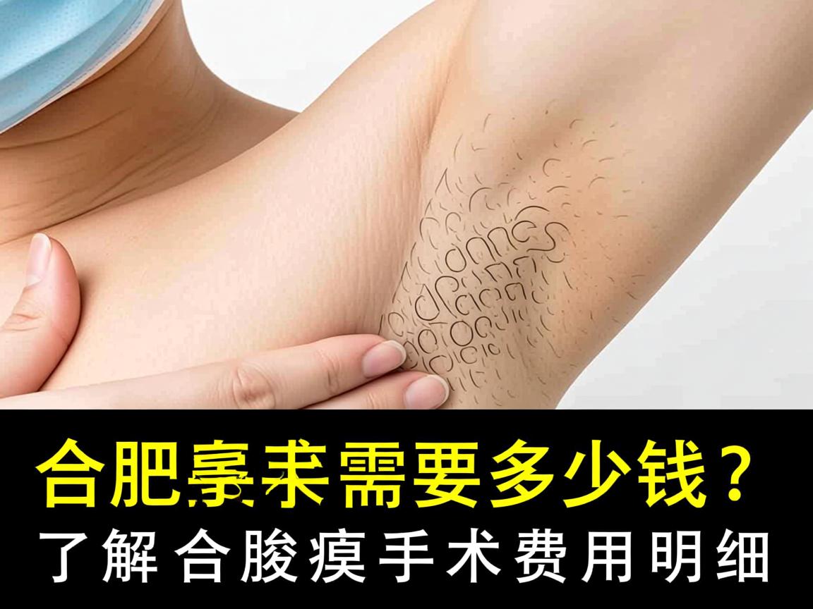 合肥腋臭手术需要多少钱？了解合肥腋臭手术费用明细