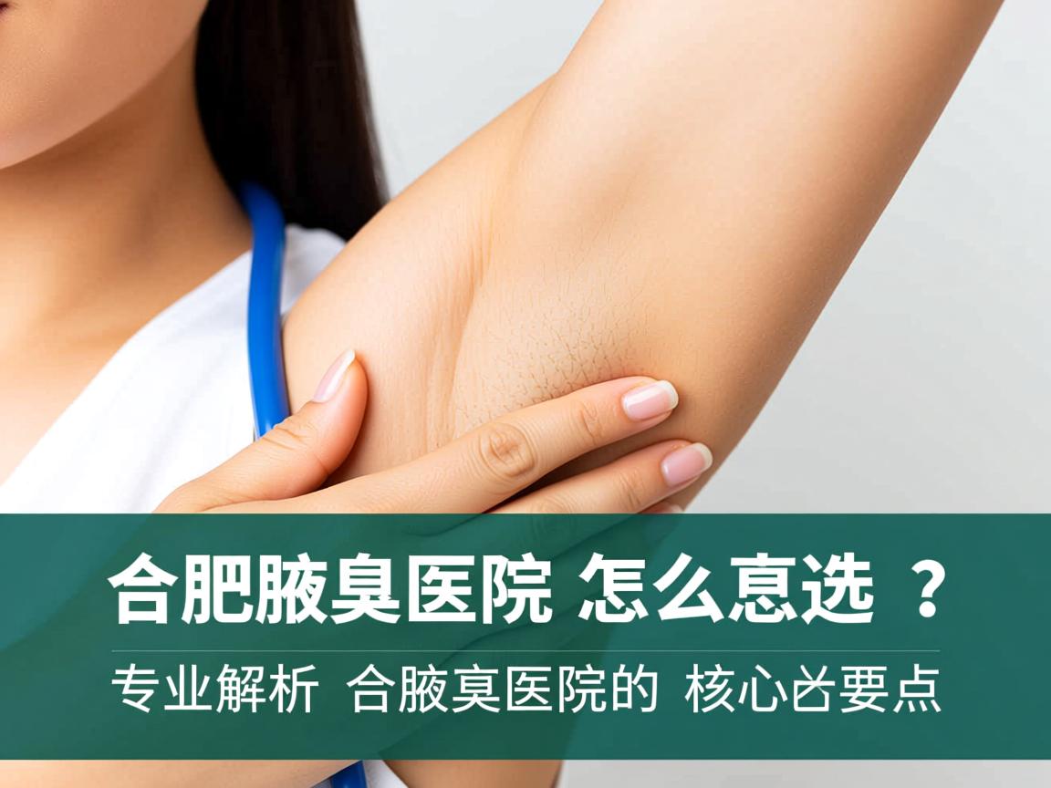 合肥腋臭医院怎么选？专业解析合肥腋臭医院的核心要点