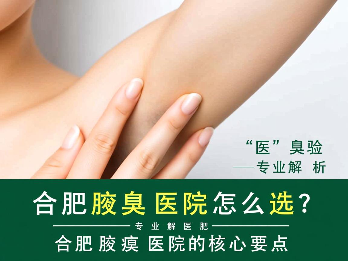 合肥腋臭医院怎么选？专业解析合肥腋臭医院的核心要点