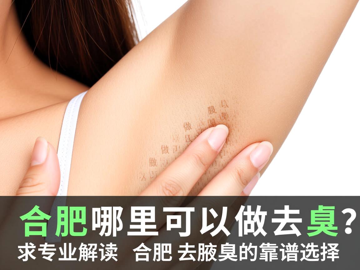 合肥哪里可以做去腋臭？专业解读合肥去腋臭的靠谱选择