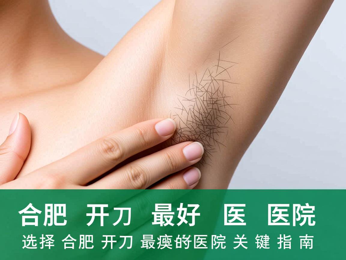 合肥腋臭开刀最好的医院，选择合肥腋臭开刀最好的医院关键指南