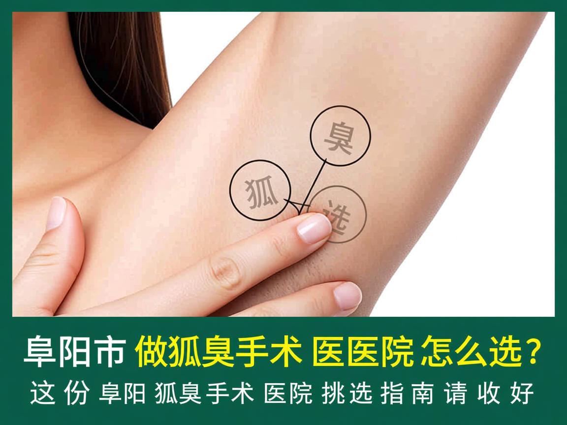 阜阳市做狐臭手术医院怎么选？这份阜阳狐臭手术医院挑选指南请收好