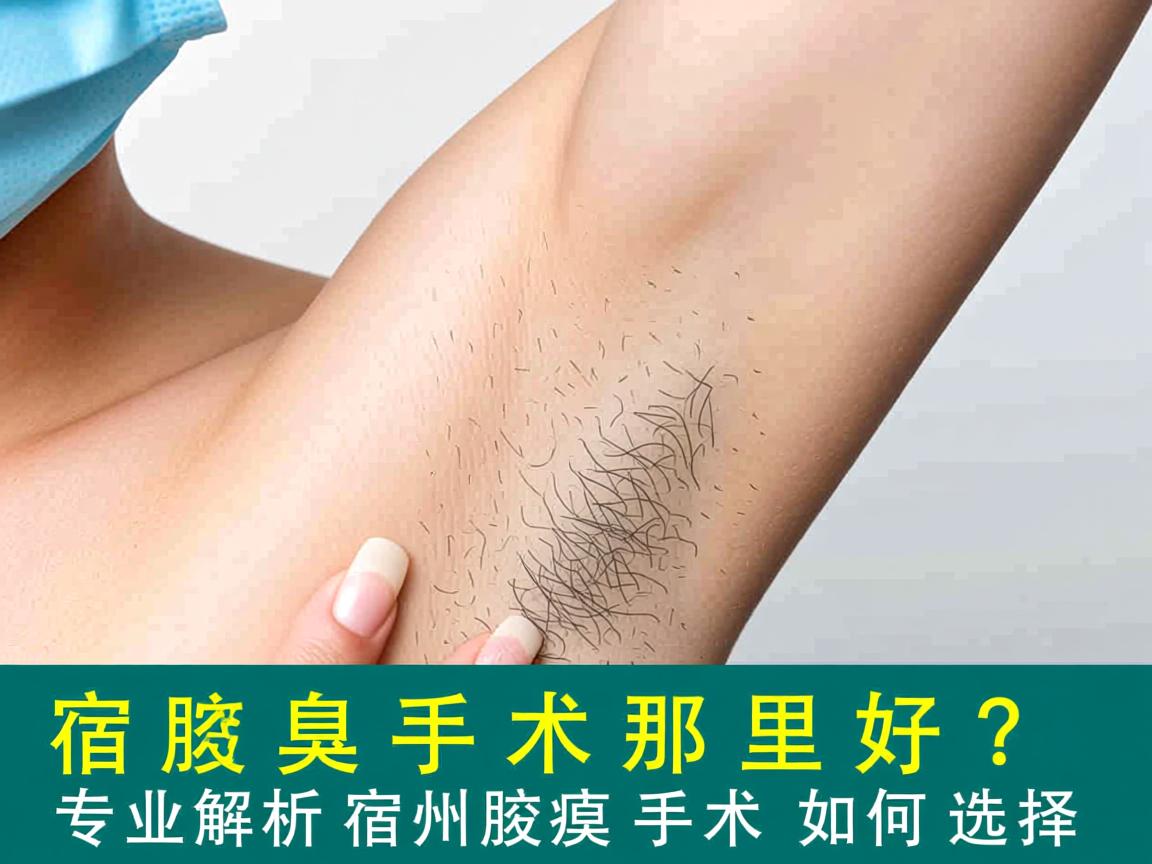 宿州腋臭手术那里好？专业解析宿州腋臭手术如何选择