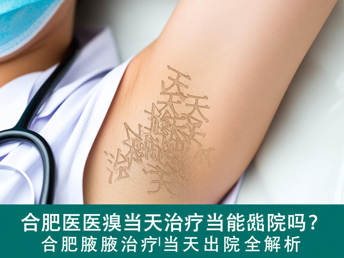 合肥腋臭医院当天治疗当天能出院吗？合肥腋臭治疗当天出院全解析