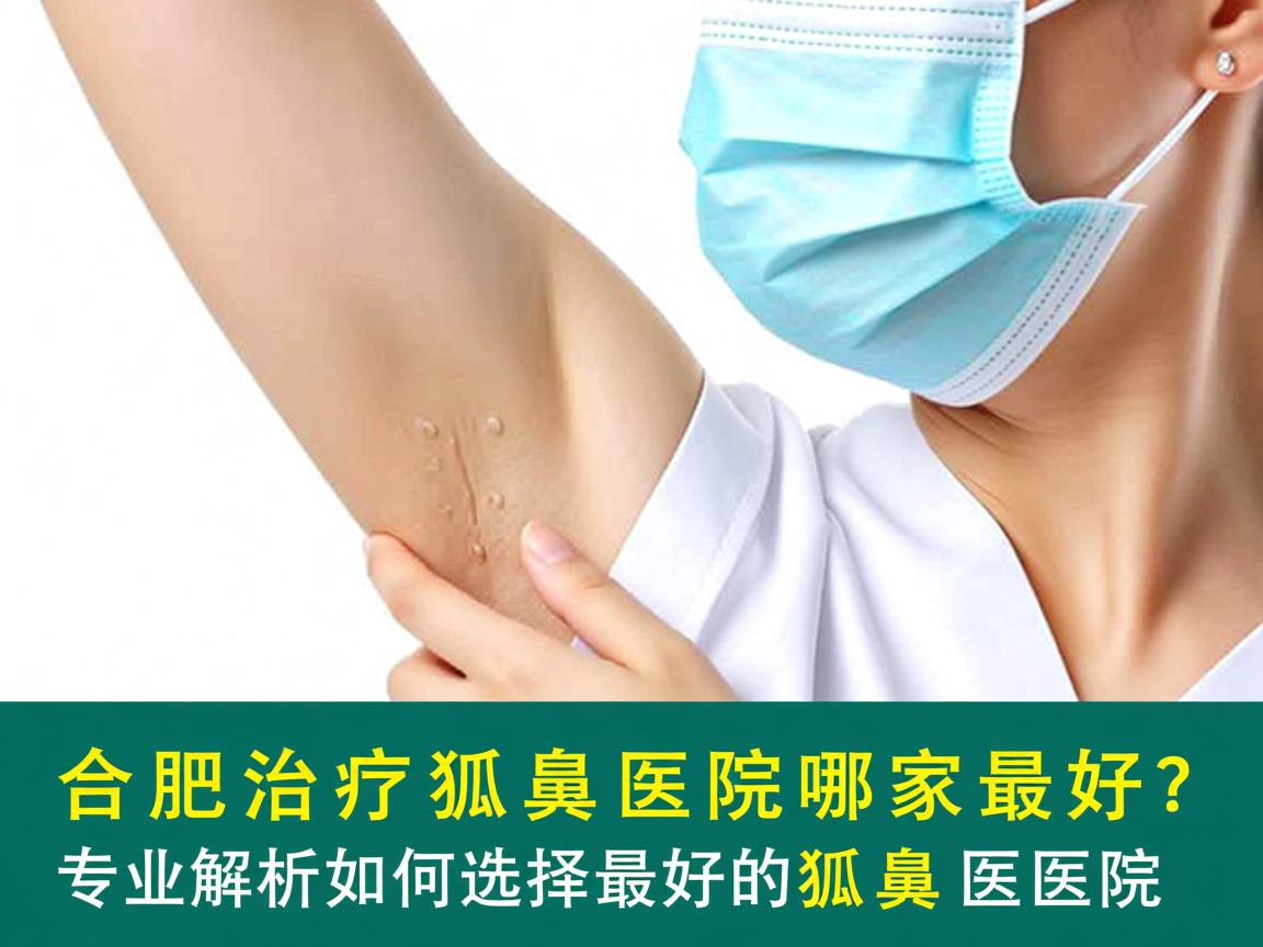 合肥治疗狐臭医院哪家最好？专业解析如何选择最好的狐臭医院