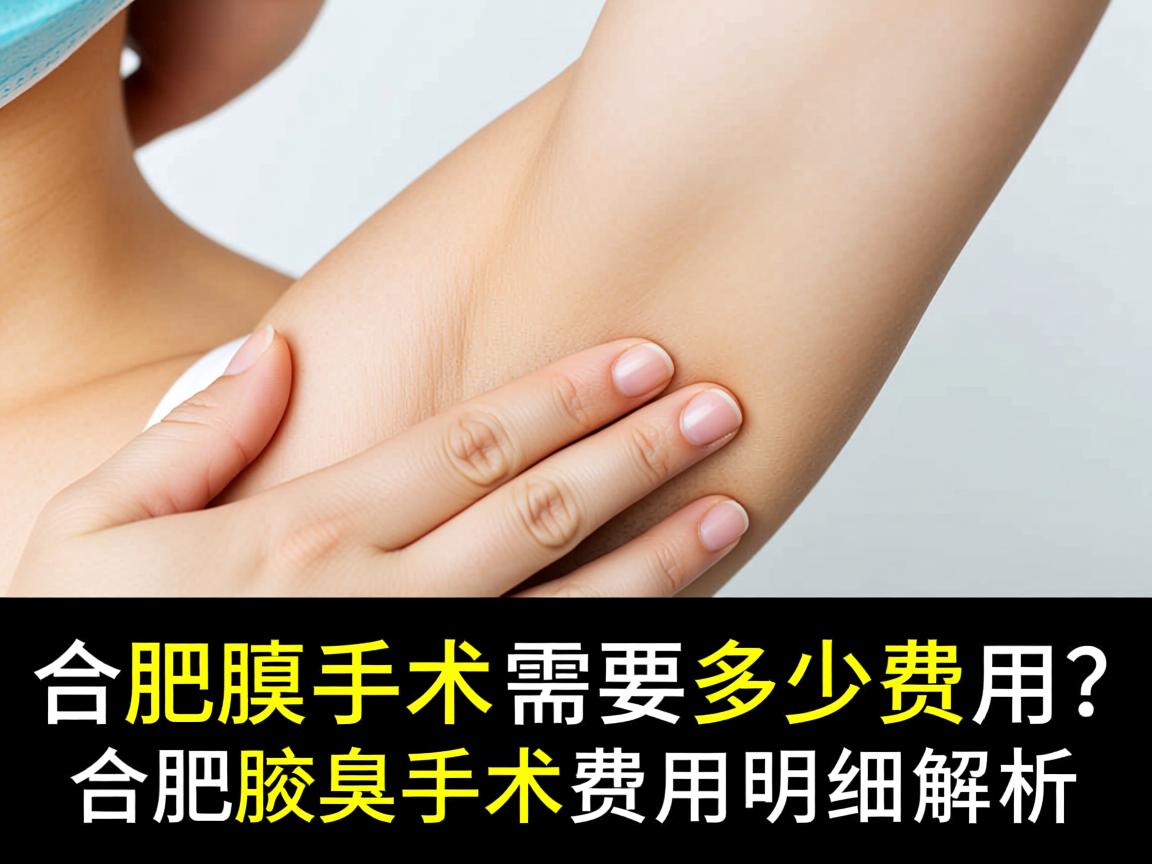 合肥腋臭手术需要多少费用？合肥腋臭手术费用明细解析