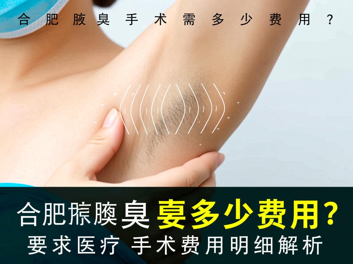 合肥腋臭手术需要多少费用？合肥腋臭手术费用明细解析