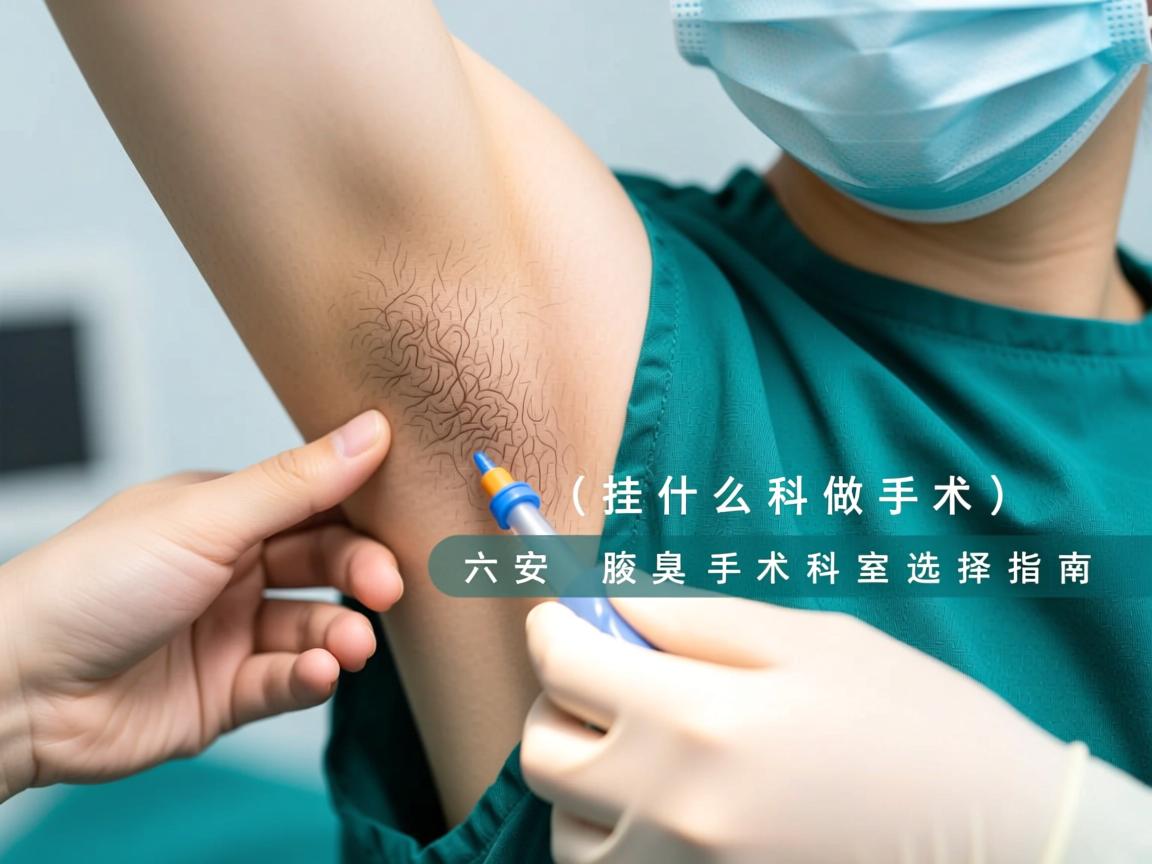 腋臭挂什么科做手术，六安腋臭手术科室选择指南