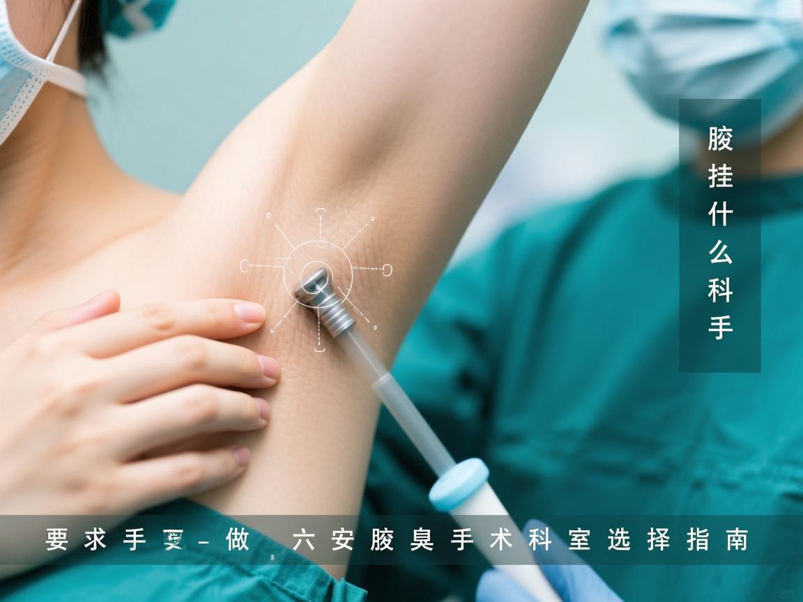 腋臭挂什么科做手术，六安腋臭手术科室选择指南