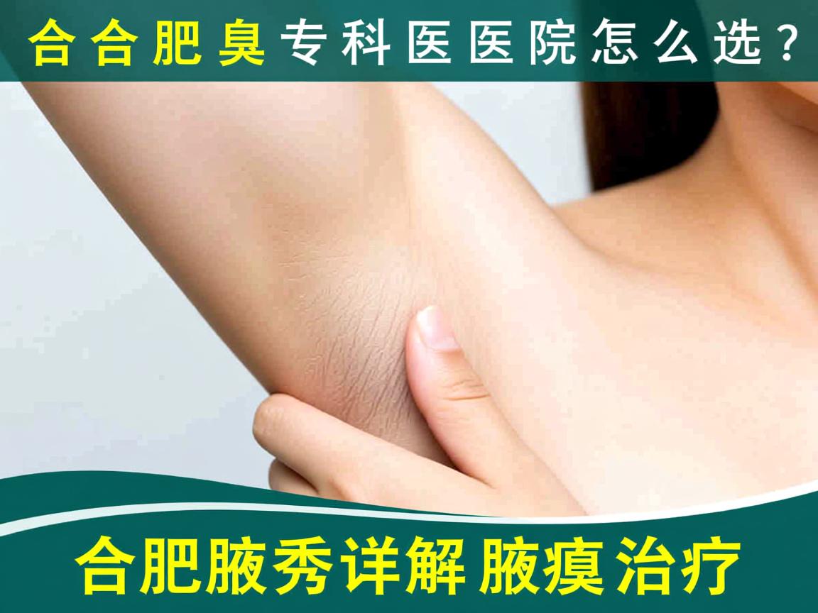 合肥腋臭专科医院怎么选？合肥腋秀详解腋臭治疗