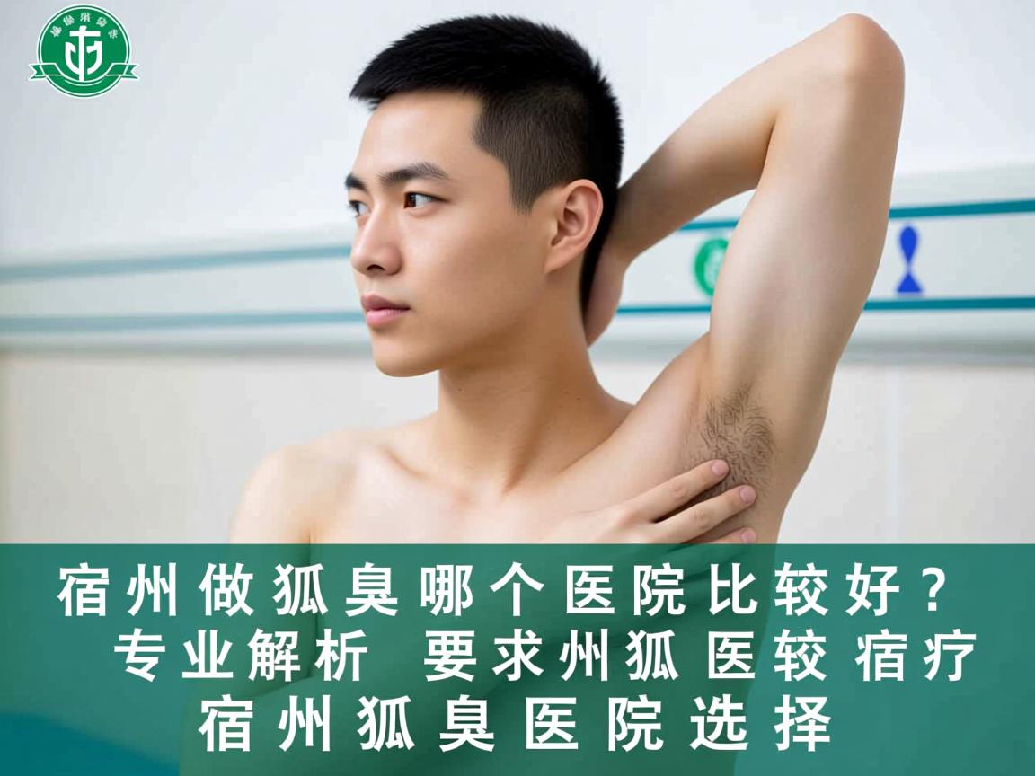 宿州做狐臭哪个医院比较好？专业解析宿州狐臭医院选择