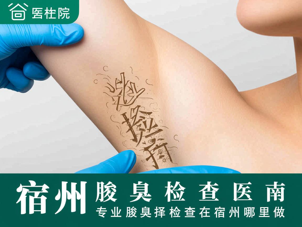 宿州腋臭检查医院选择指南，专业腋臭检查在宿州哪里做