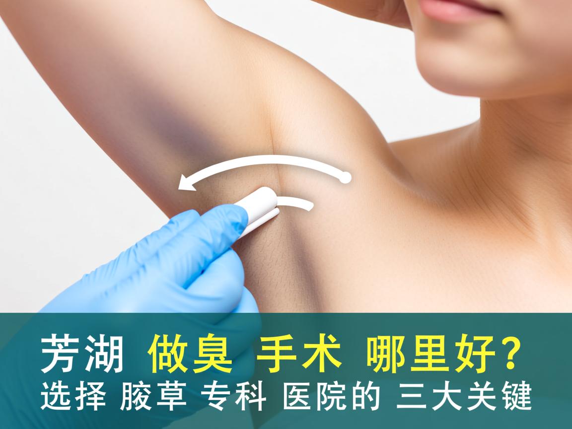 芜湖做腋臭手术哪里好?选择腋臭专科医院的三大关键 芜湖做腋臭手术哪里好?选择腋臭专科医院的三大关键