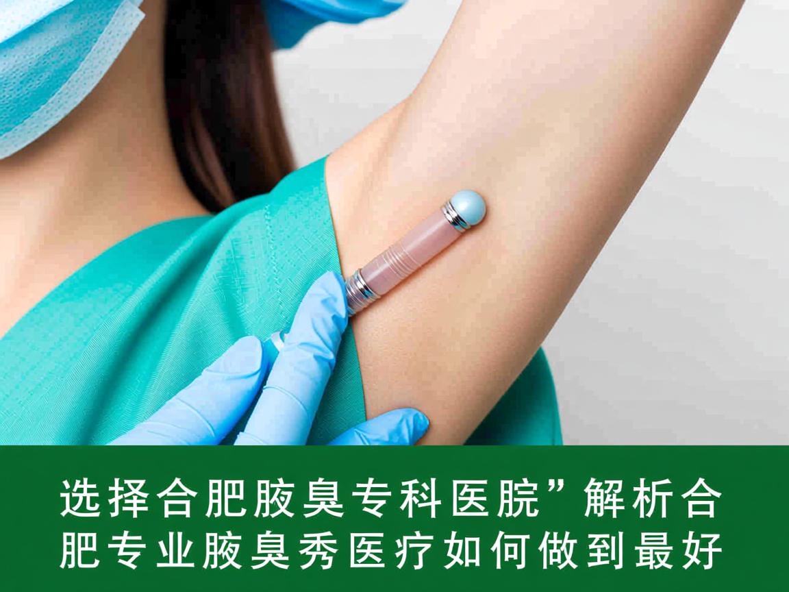 选择合肥腋臭专科医院,解析合肥专业腋秀医疗如何做到最好 选择合肥腋臭专科医院,解析合肥专业腋秀医疗如何做到最好